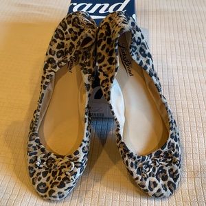 Lucky Brand Leopard Print Eadda Suede Ballet Flats